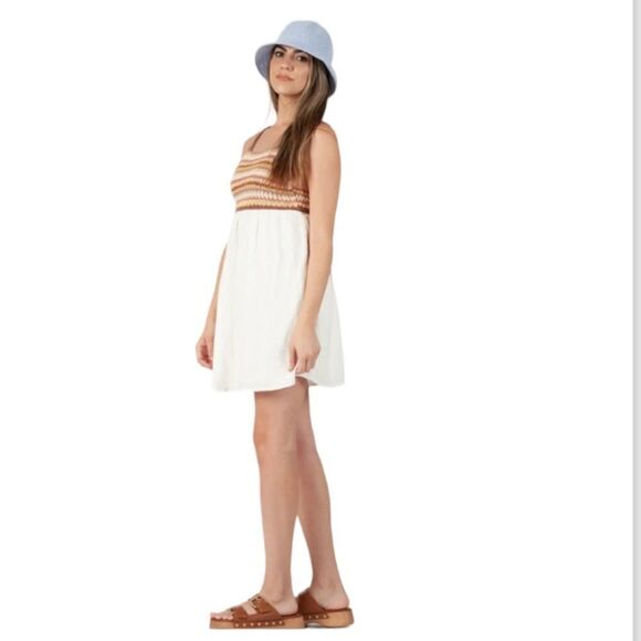 Lucca Thessa Off White Multi Knit Shift Dress Size Largw - Picture 1 of 14